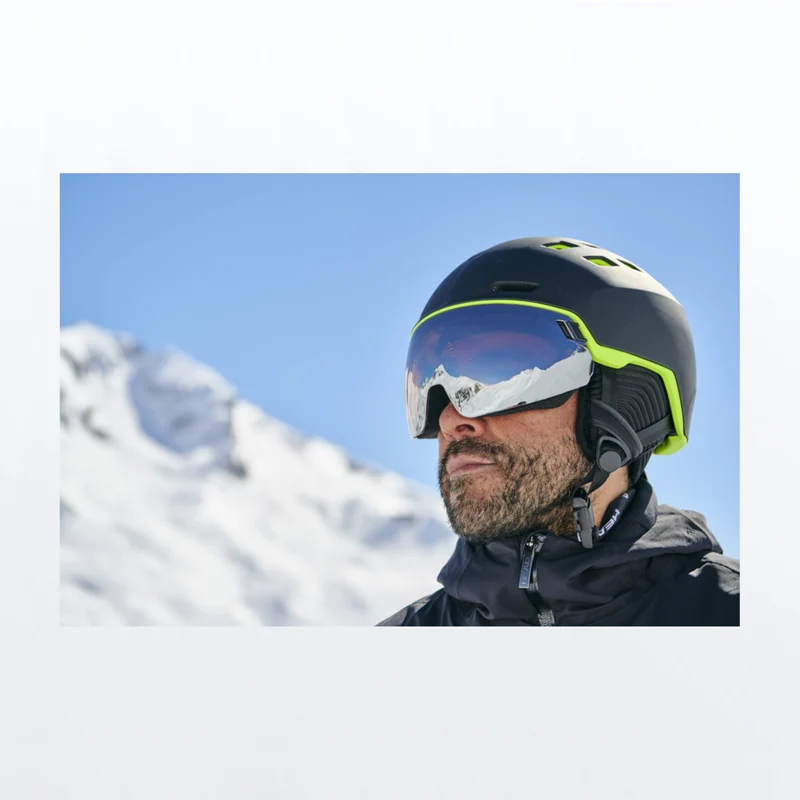 Head RADAR Skihelm black lime Unisex