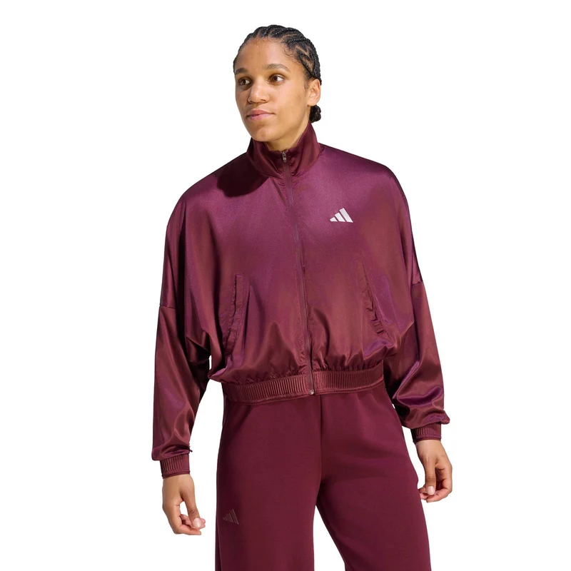 Cover Trainingsjacke Damen - weinrot
