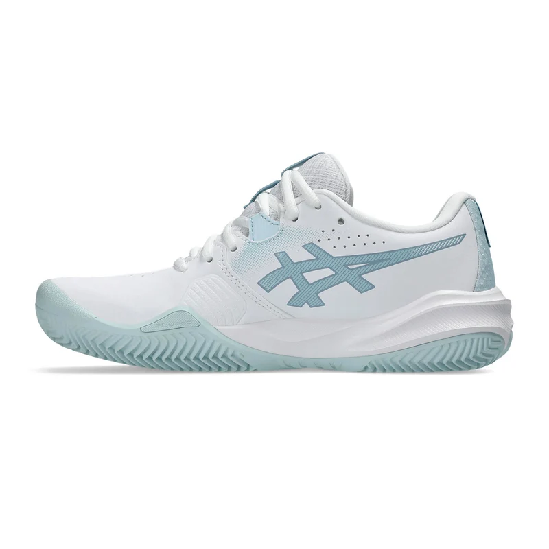 Gel-Challenger 15 Sandplatzschuh Damen - weiß, hellblau