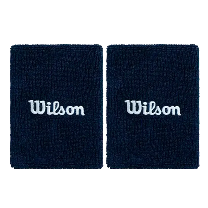 Muñequeras Largas Wilson Azul Marino (x2)