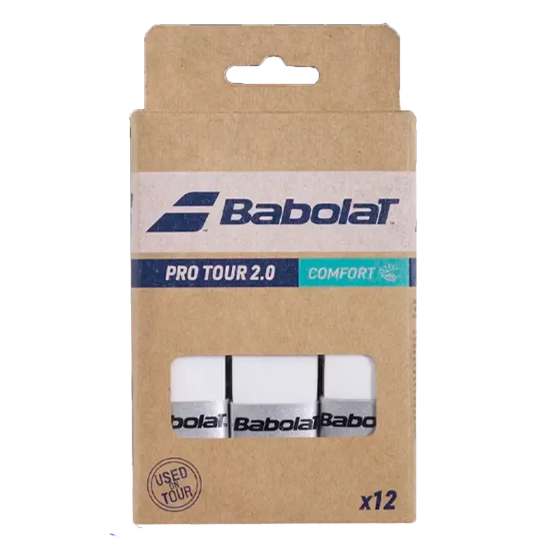 Overgrip Babolat Pro Tour 2.0 Comfort Blanco (Pack x12)
