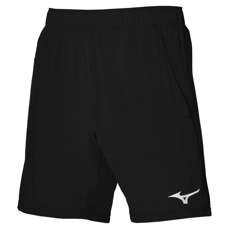 Mizuno 8" Flex Shorts (Mens, Black)