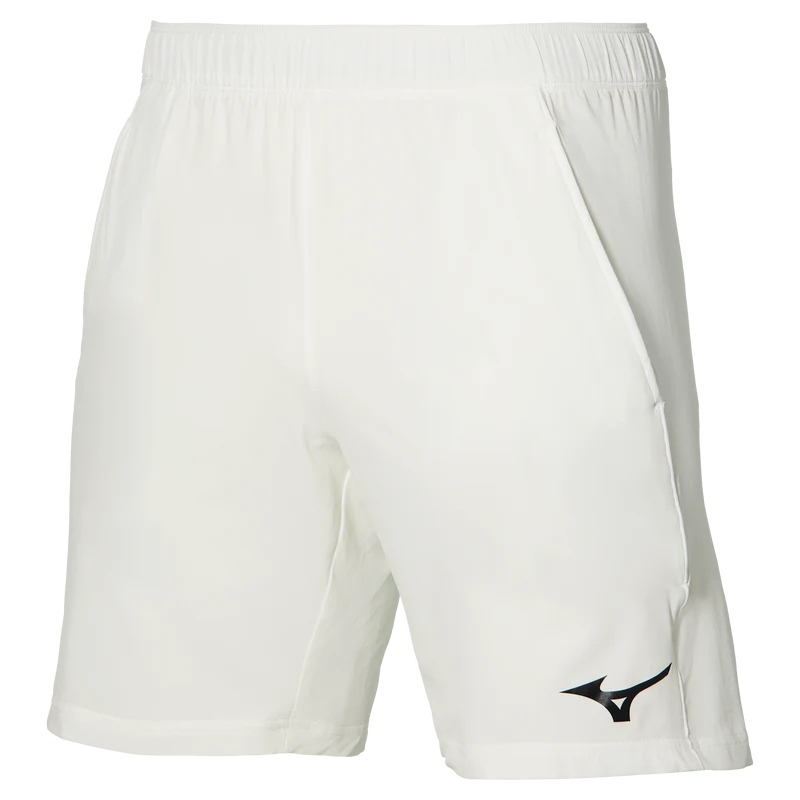 Mizuno 8" Flex Shorts (Mens, White)