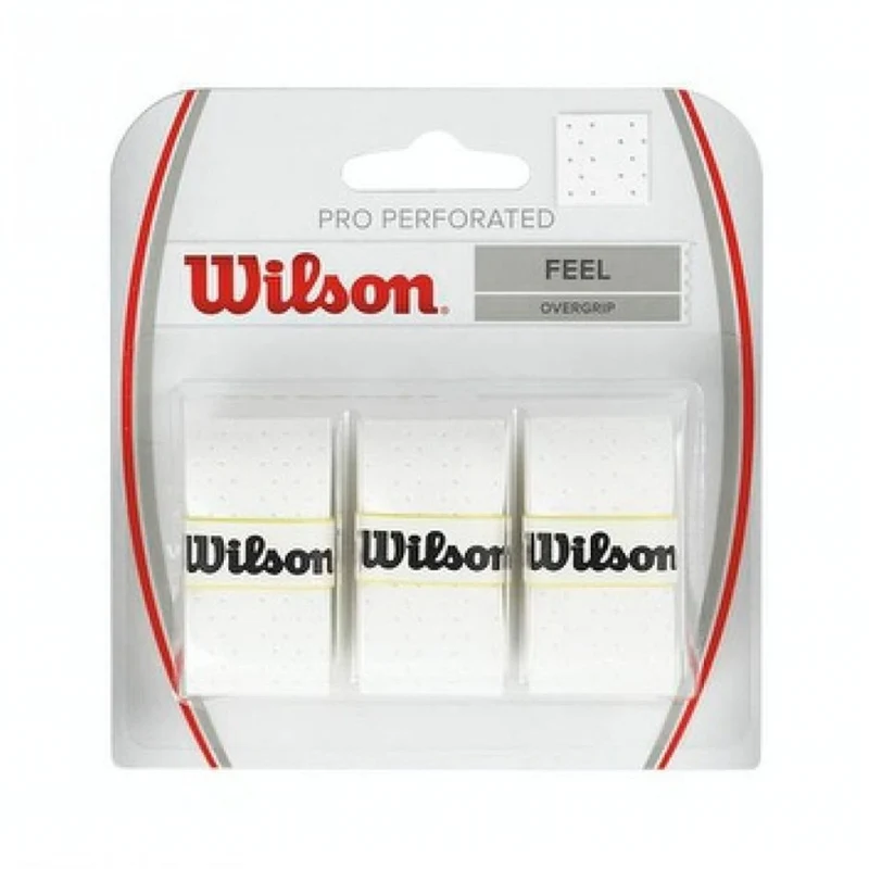 Wilson Pro Overgrip Perforated (3-pack, (White)