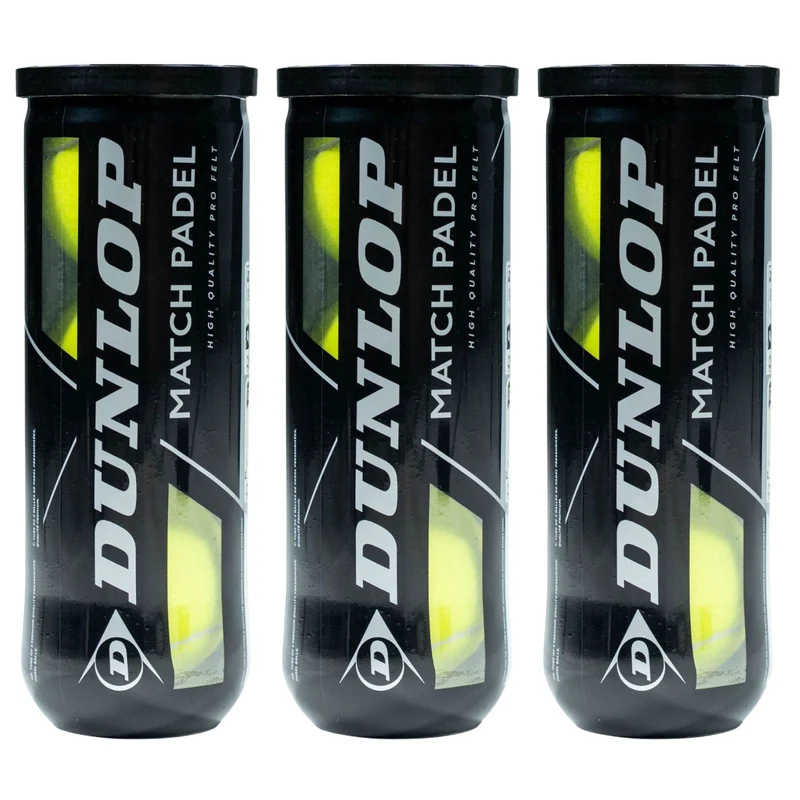 Dunlop Match Padel Balls (3x3st.)
