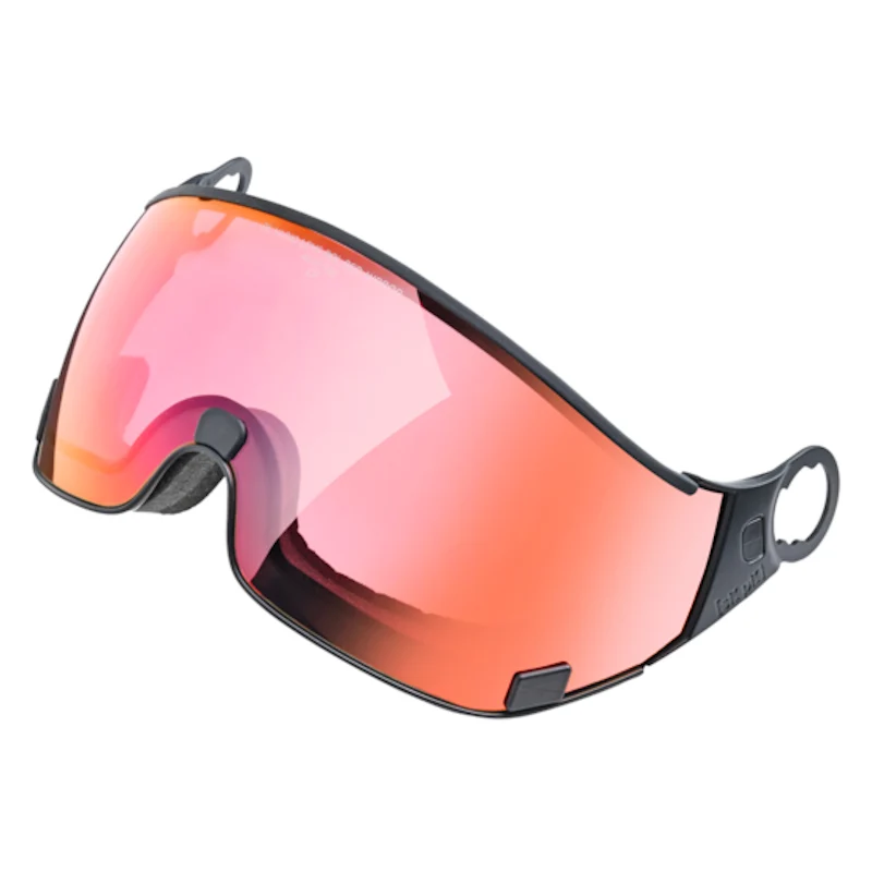CP Corao + Visierhelm black red mirror Skihelm Snowboardhelm