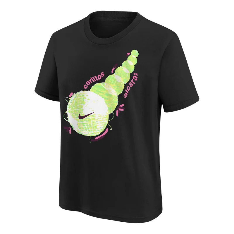 Carlos Alcaraz T-Shirt Herren-Schwarz