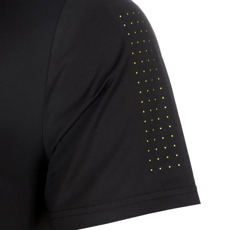 Night Flash Lasercut Polo Herren - schwarz
