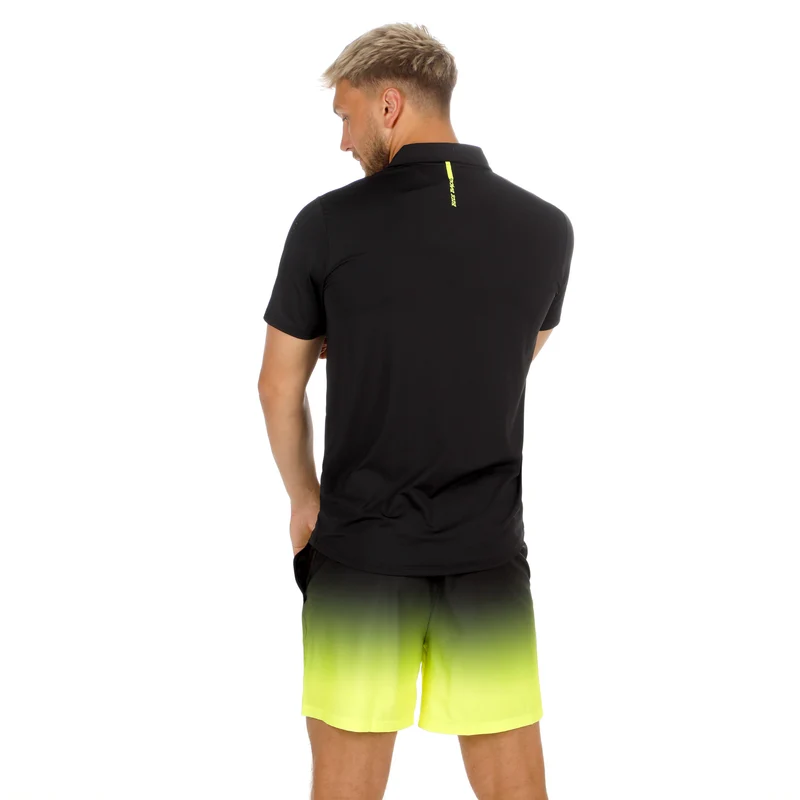 Night Flash Lasercut Polo Herren - schwarz
