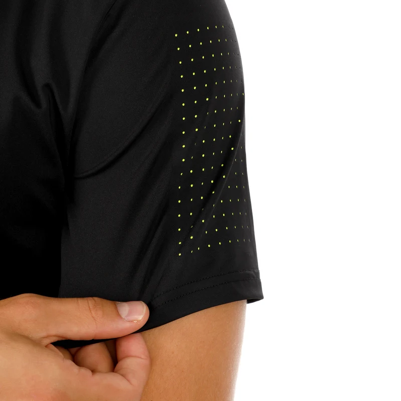 Night Flash Lasercut Polo Herren - schwarz