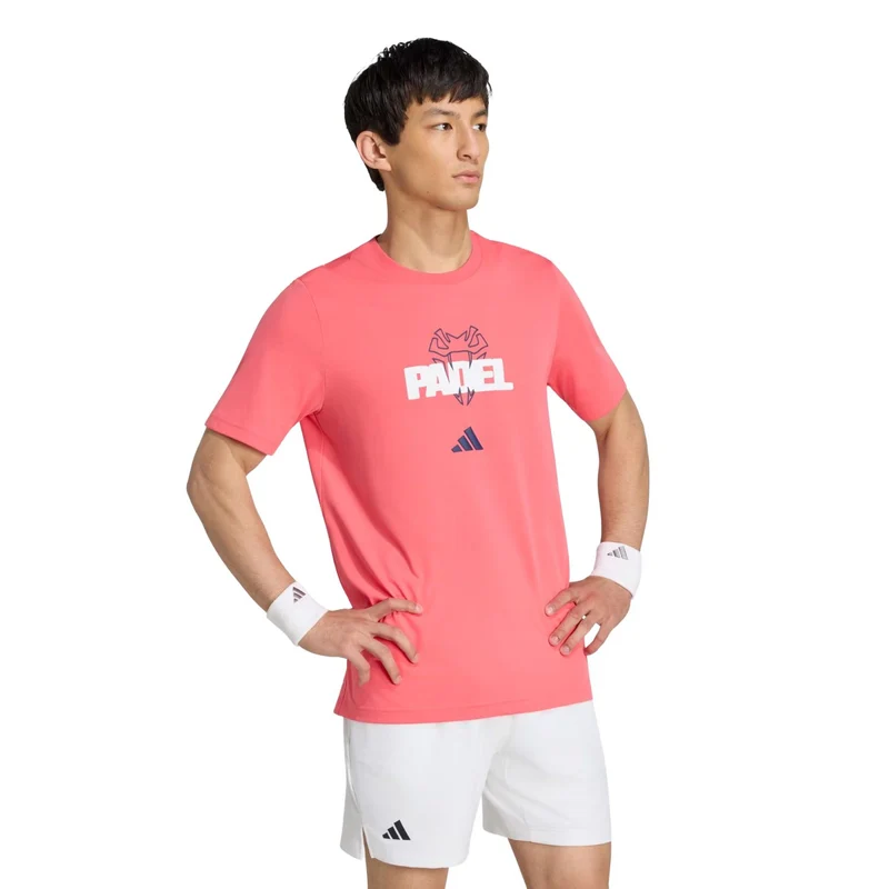 Adidas Padel Graphic Tee Pure Turbo