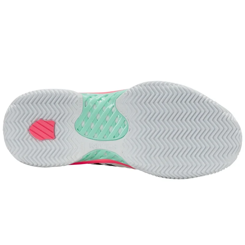 K-Swiss Express Light 3 Clay White/Neon Mint/Neon Pastel Pink Dames