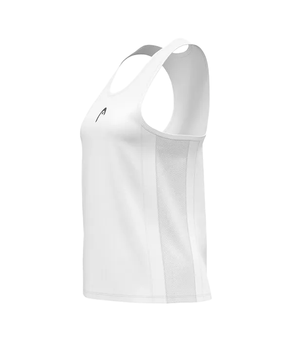 Camiseta Tirantes Head Club 25 Tech Mujer Blanco