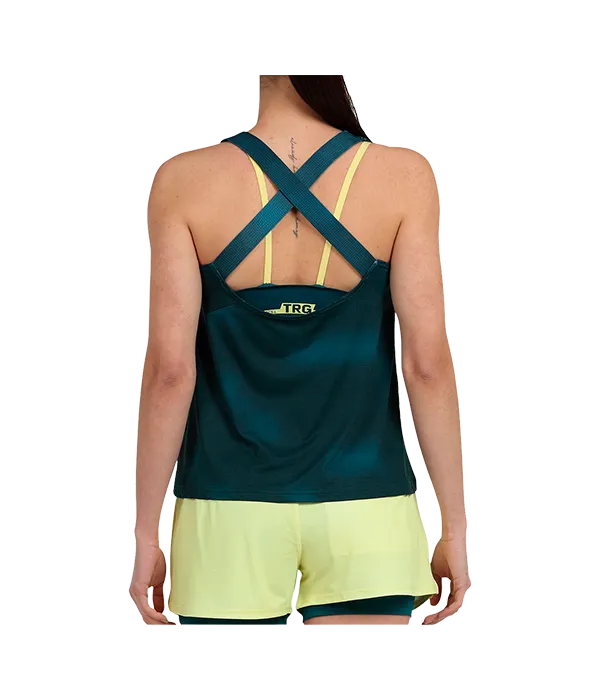 Camiseta Bullpadel Oidio Mujer Verde Pato