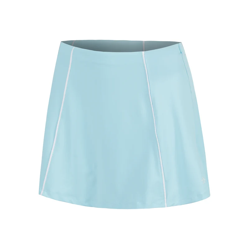 Colorblock Flounce Rock Damen-Hellblau