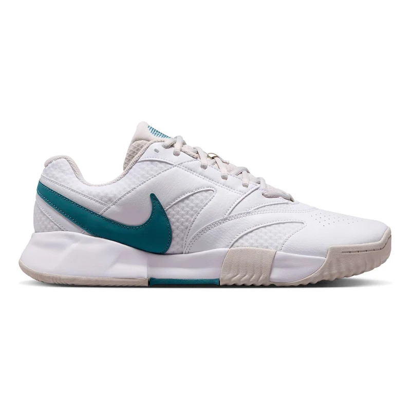 Court Lite 4 Sandplatzschuh Herren - weiß, petrol