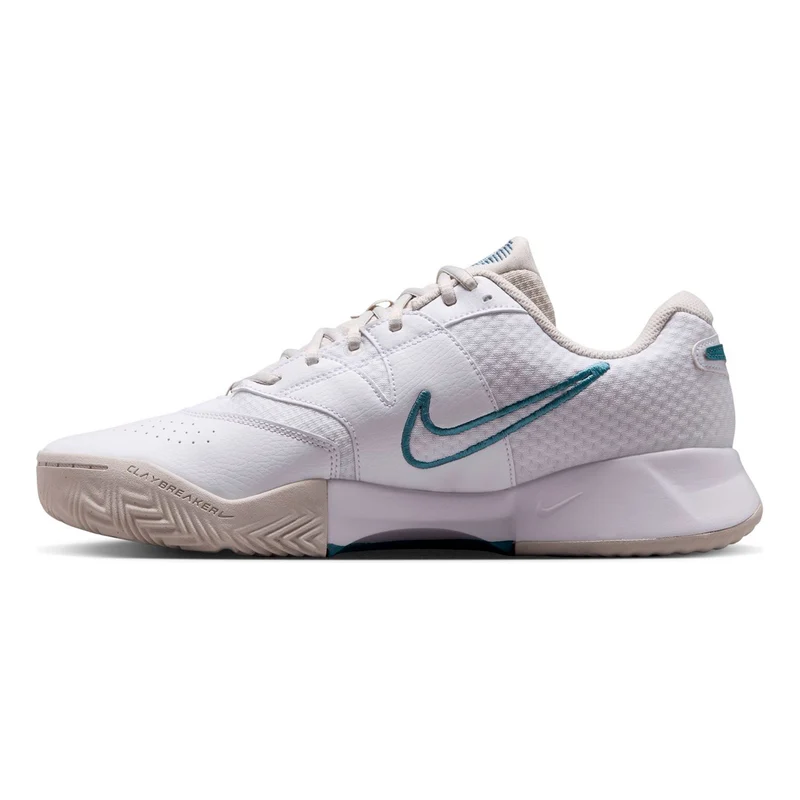 Court Lite 4 Sandplatzschuh Herren - weiß, petrol