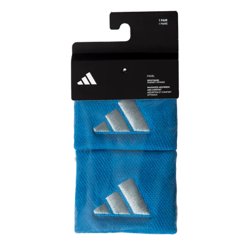 Muñequeras ADIDAS S Azul/Gris X2