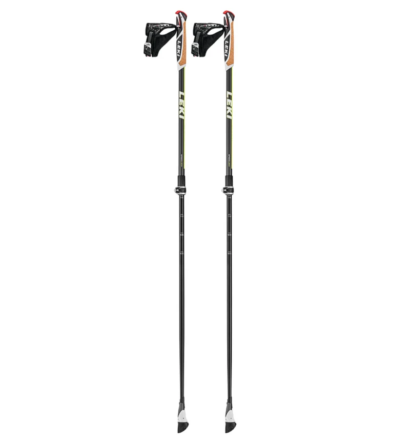 LEKI Stöcke Smart Supreme Nordic Walking 100-130cm anthrazit-gelb-weiß Trekking Wanderstöcke