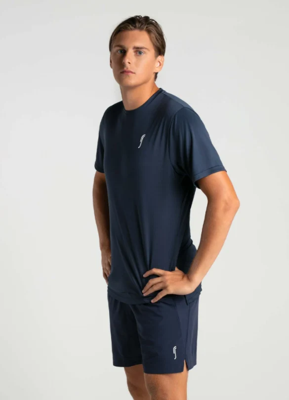 RS Padel Men's Performance Tee (Navy Blue)