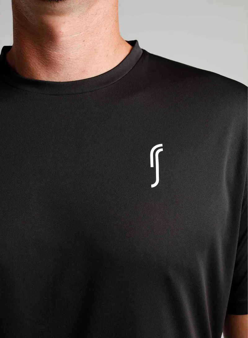 RS Padel Men's Performance Tee (Black)