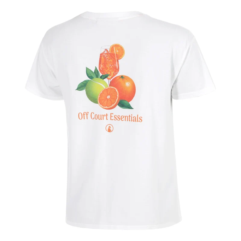 Joy Off Court Essentials T-Shirt Damen-weiß, grün