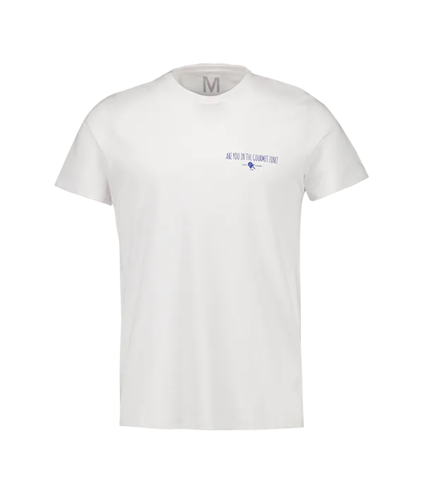 Camiseta Padel Team Gourmet algodón blanca