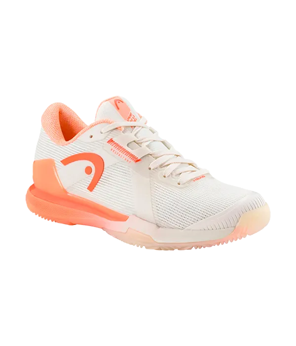 Zapatillas Head Sprint Pro 4.0 Mujer Chalk White/Coral