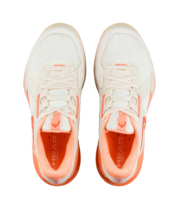 Zapatillas Head Sprint Pro 4.0 Mujer Chalk White/Coral