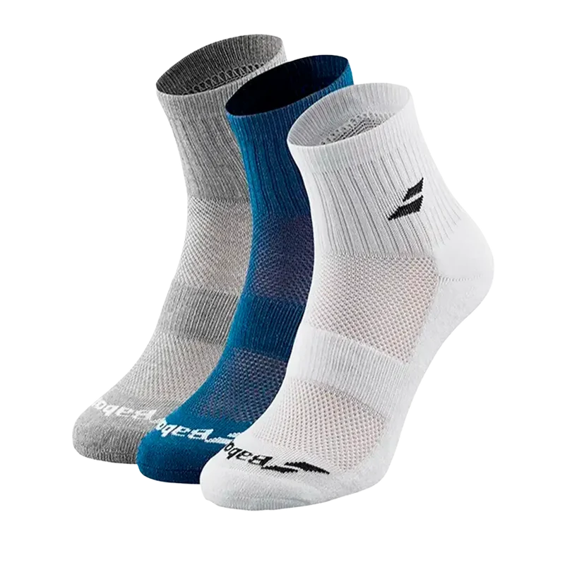 Calcetines Babolat Quarter Multicolor (Pack x3)