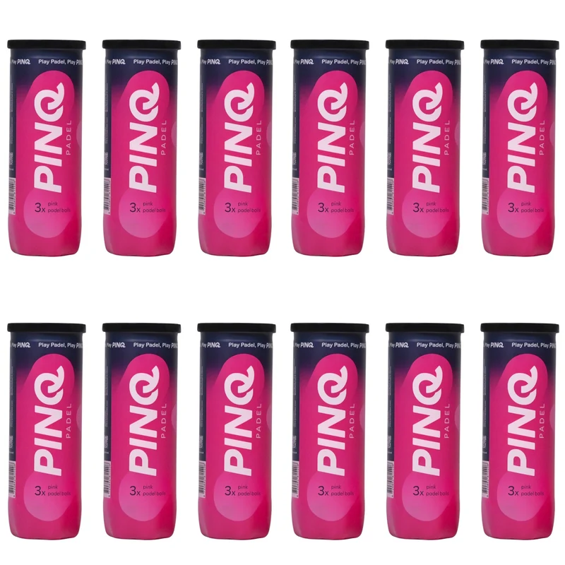 Pinq Pink Padel Balls (12x3 st.)