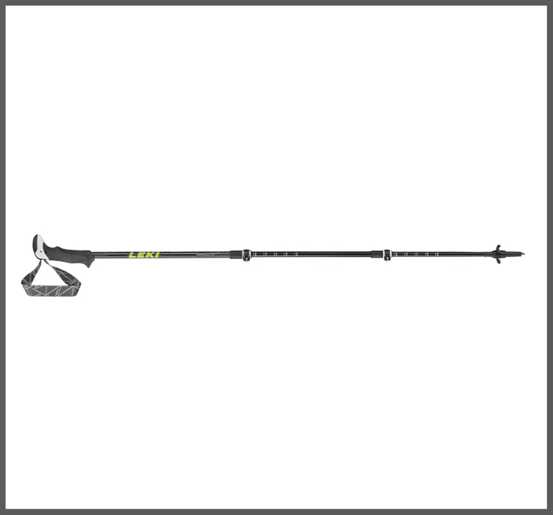 LEKI Stöcke MakaluLite Trekking 100-135cm anthrazit-lime-weiß Wanderstöcke