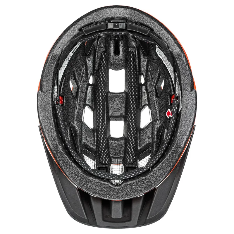 i-vo cc Fahrradhelm carbon look orange mat