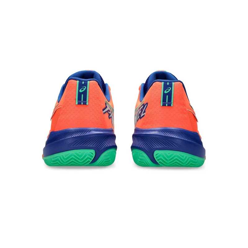 Gel-Challenger 15 Padelschuh Herren - koralle, blau