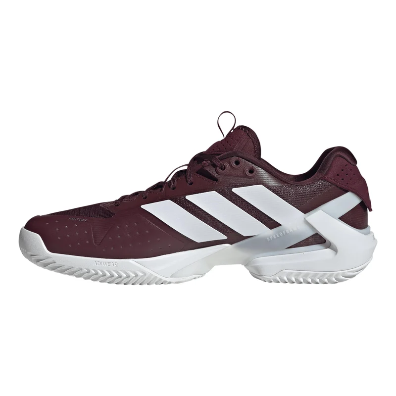 adizero Ubersonic 5 Sandplatzschuh Herren - weinrot, silber