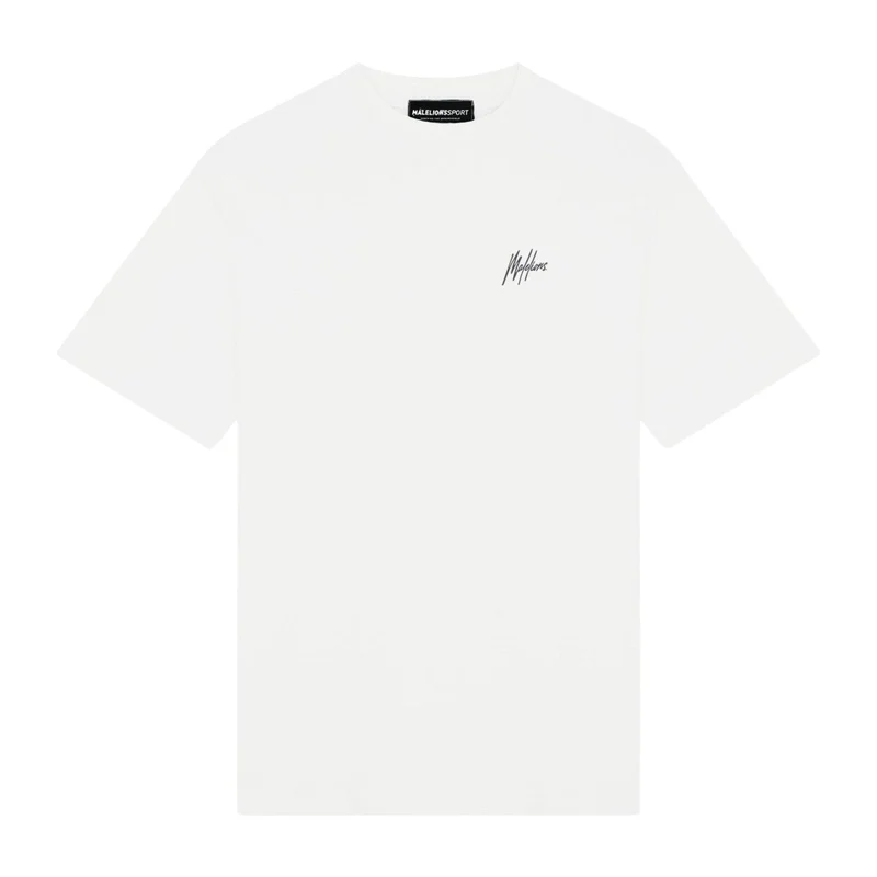 Malelions Sport Regular Running T-Shirt White/Antra