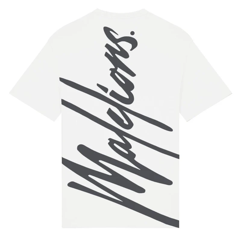 Malelions Sport Regular Running T-Shirt White/Antra