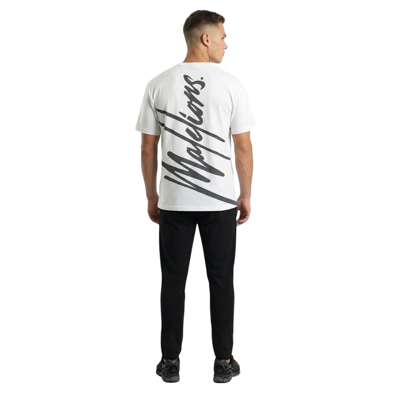 Malelions Sport Regular Running T-Shirt White/Antra
