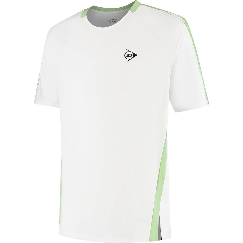 Dunlop Mens Game Tee 2 White/Fair Green