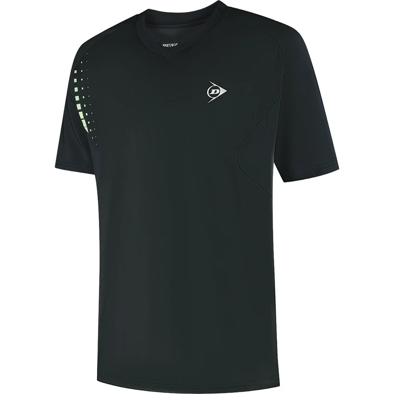 Dunlop Mens Game Tee 5 Black/Fair Green