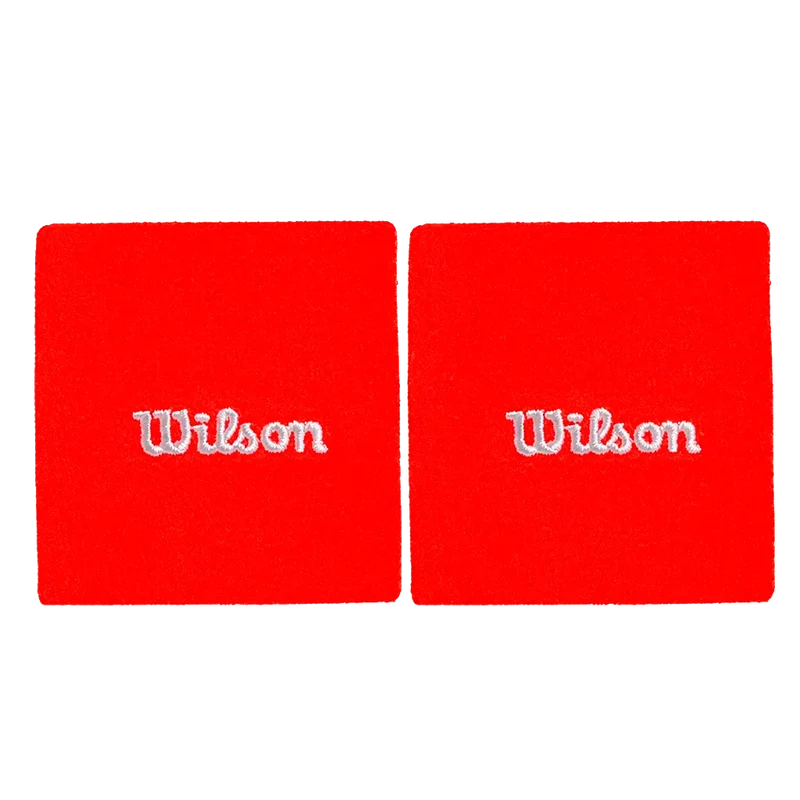 Muñequeras Cortas Wilson Rojo 2025 (x2)