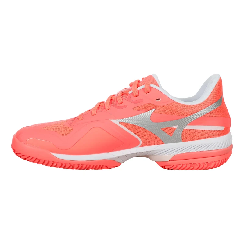 Wave Exceed Court Sandplatzschuh Damen-Koralle,Weiß