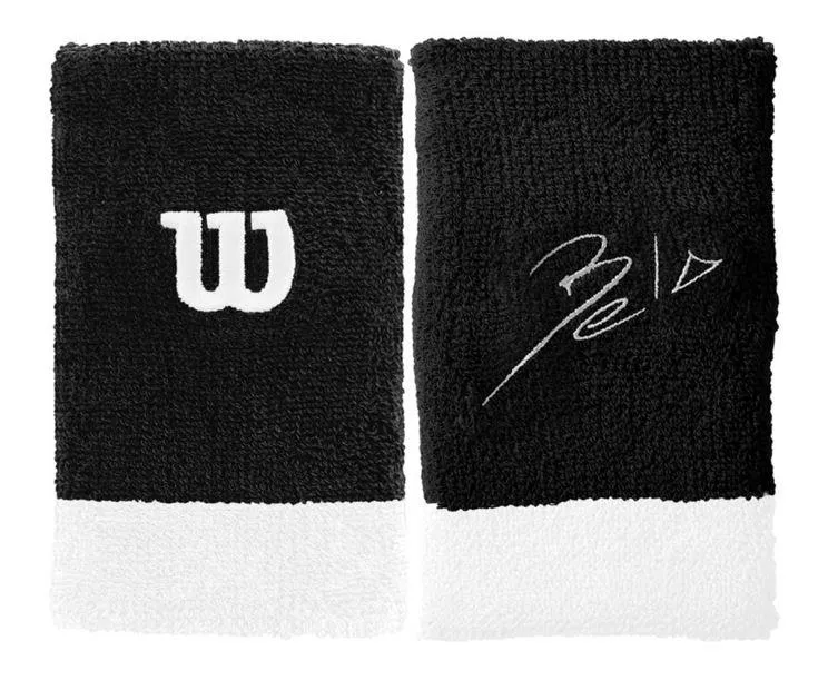 Wilson Bela Extra Wide Wristband (Black)