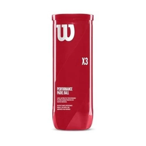 Wilson X3 Padel Balls (Tube of 3 pcs)