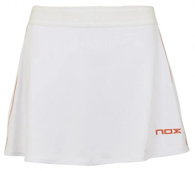 Nox Skirt (White with Red Logo)