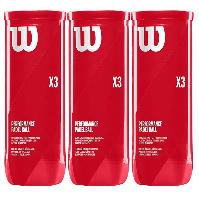 Wilson Padel X3 Balls (3x3 st.)