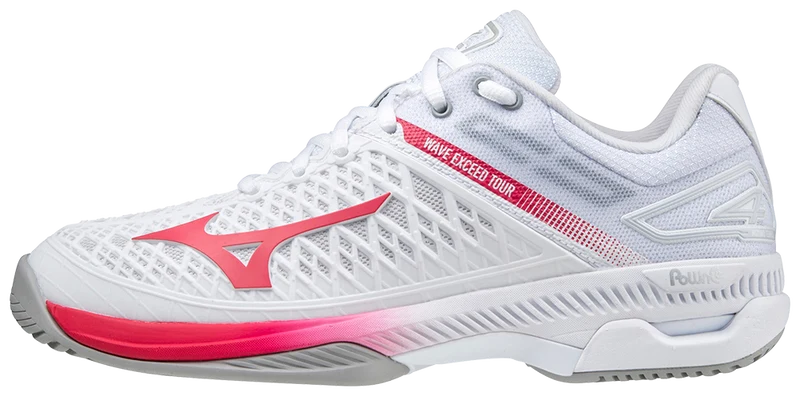 Mizuno Exceed Tour 4 AC Women Padel Shoes (White/Red)