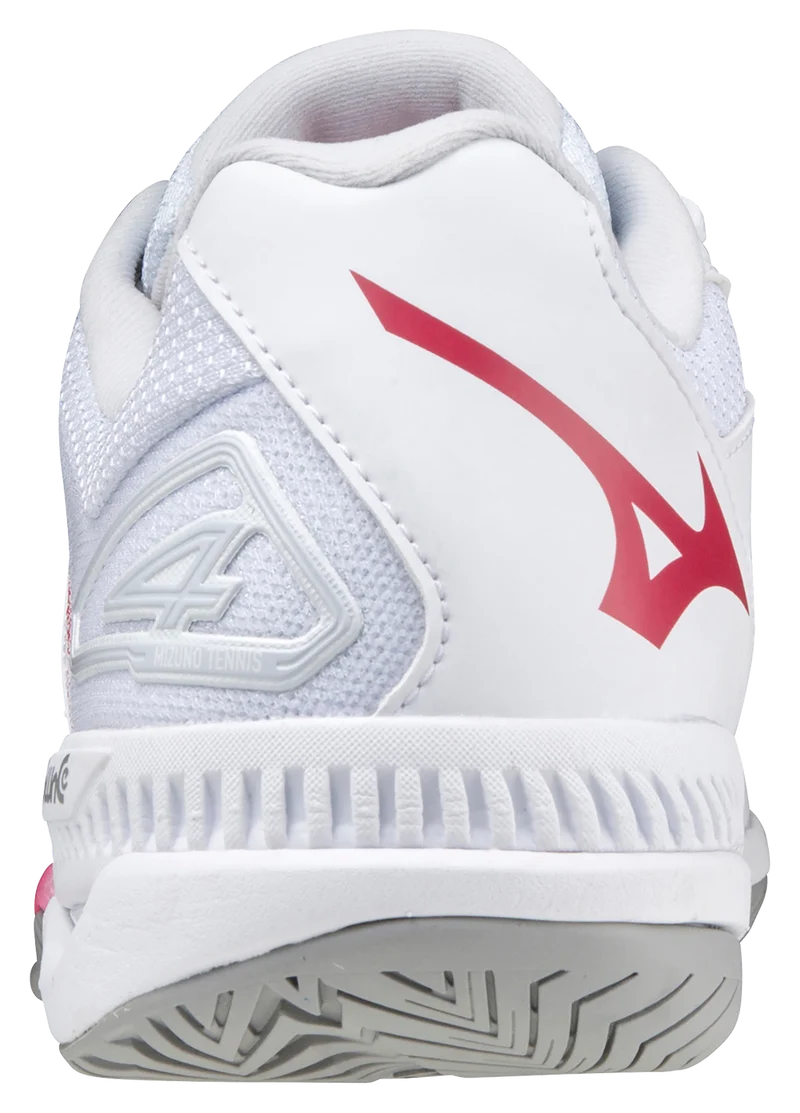 Mizuno Exceed Tour 4 AC Women Padel Shoes (White/Red)