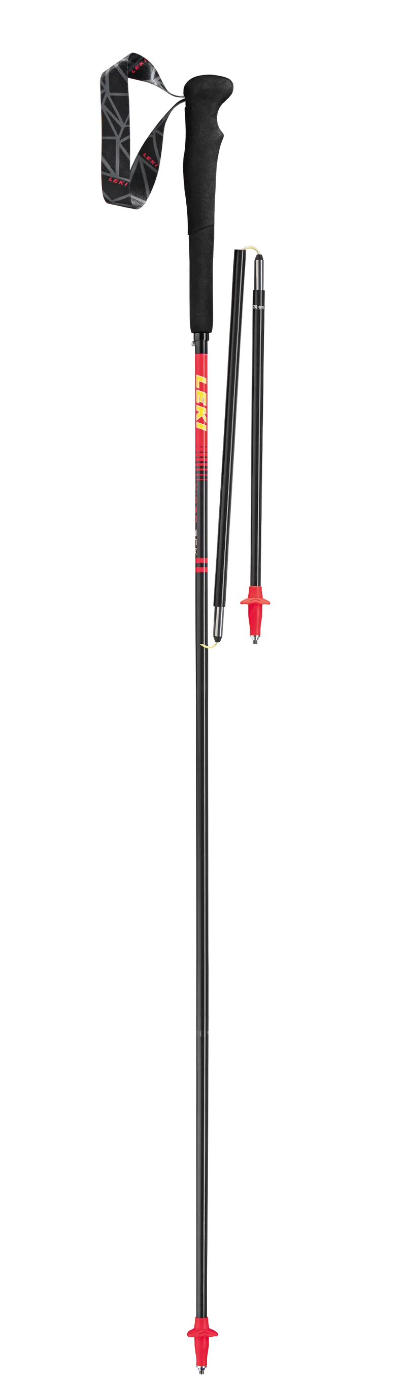 Leki MICRO RCM SUPERLIGHT Wanderstöcke carbon-rot-gelb