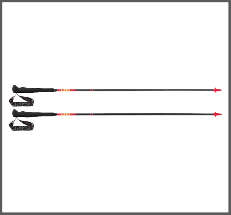 Leki MICRO RCM SUPERLIGHT Wanderstöcke carbon-rot-gelb